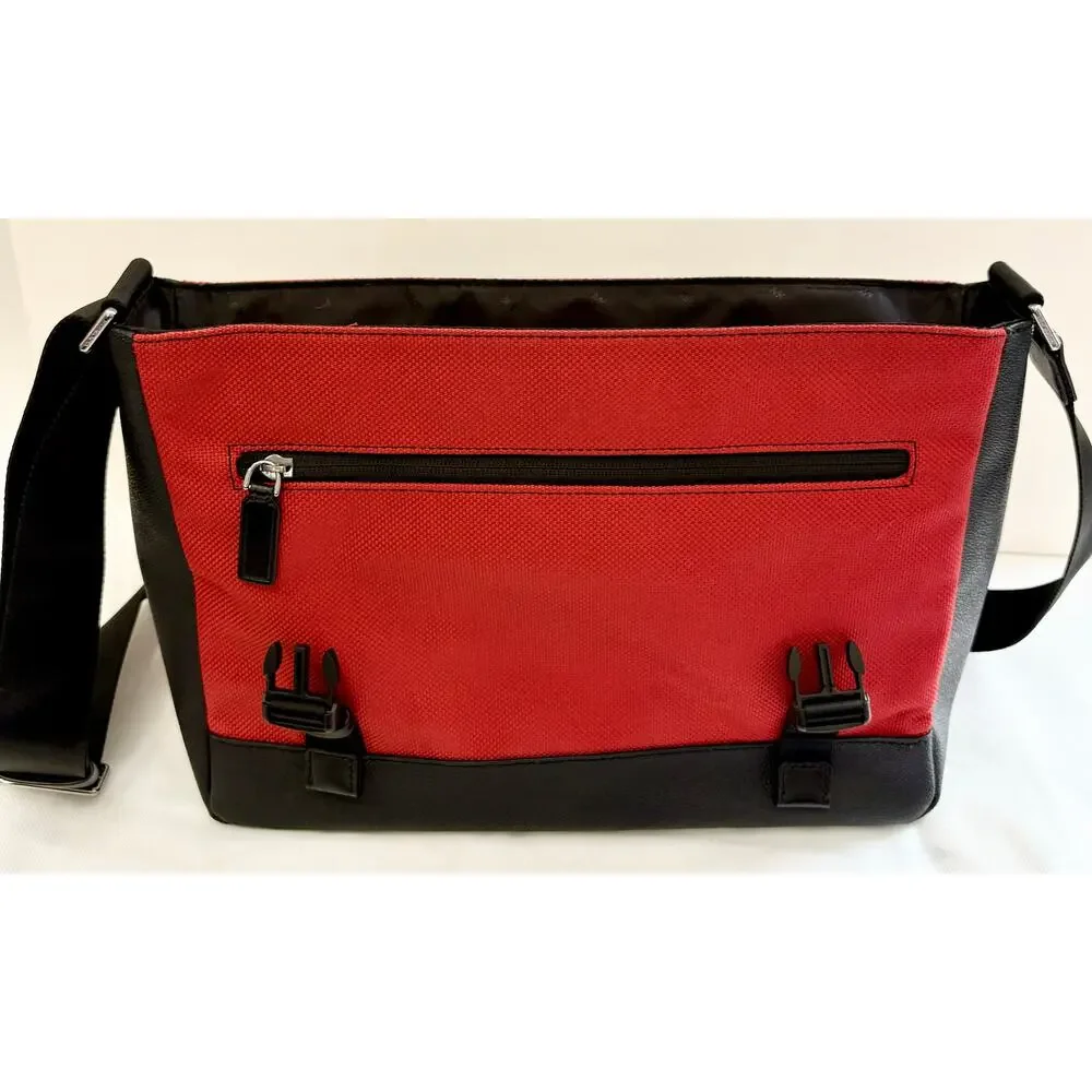 MICHAEL KORS Messenger Bag in Red & Black - Mint Condition - Retail: $280